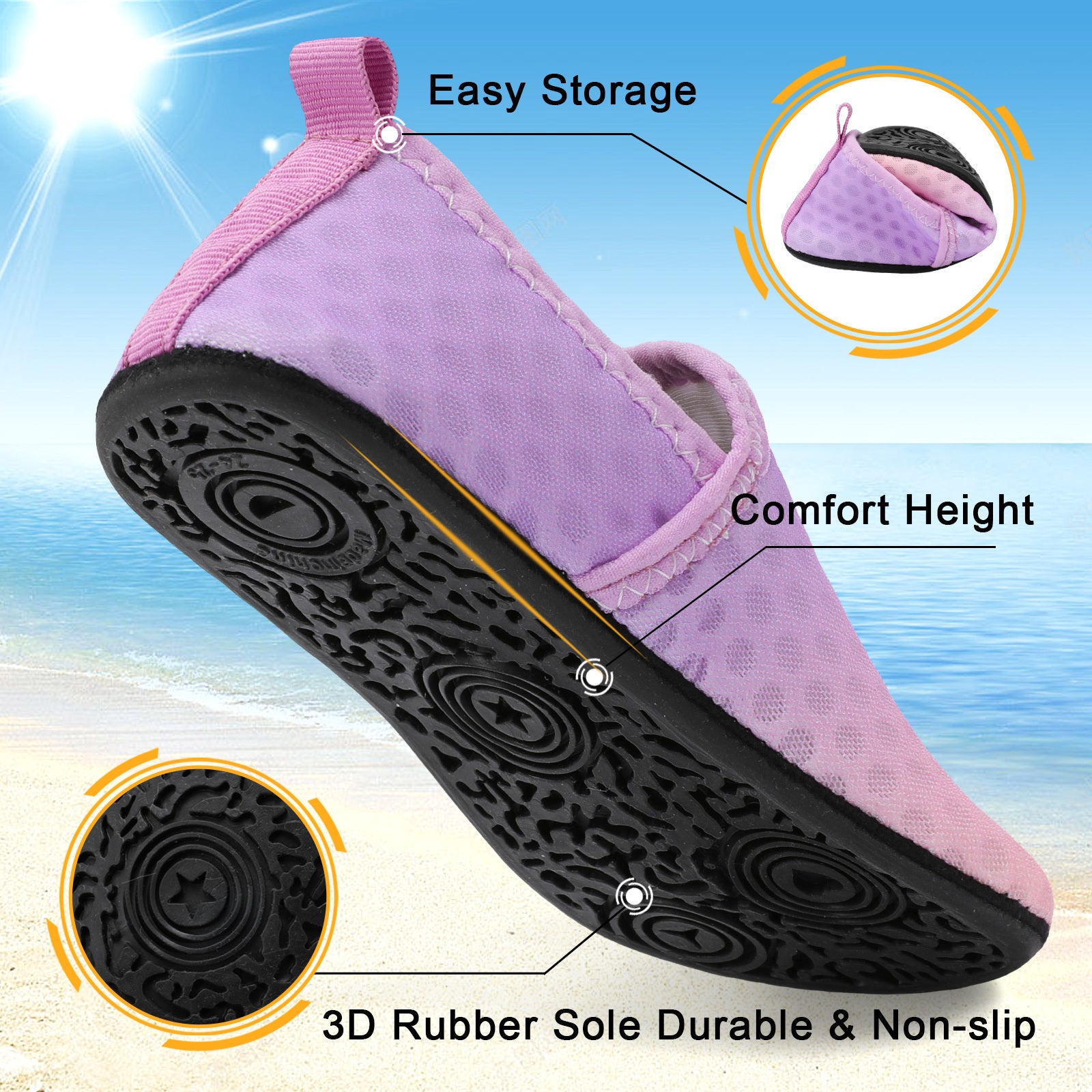 Kid PinkPurple Water shoe B