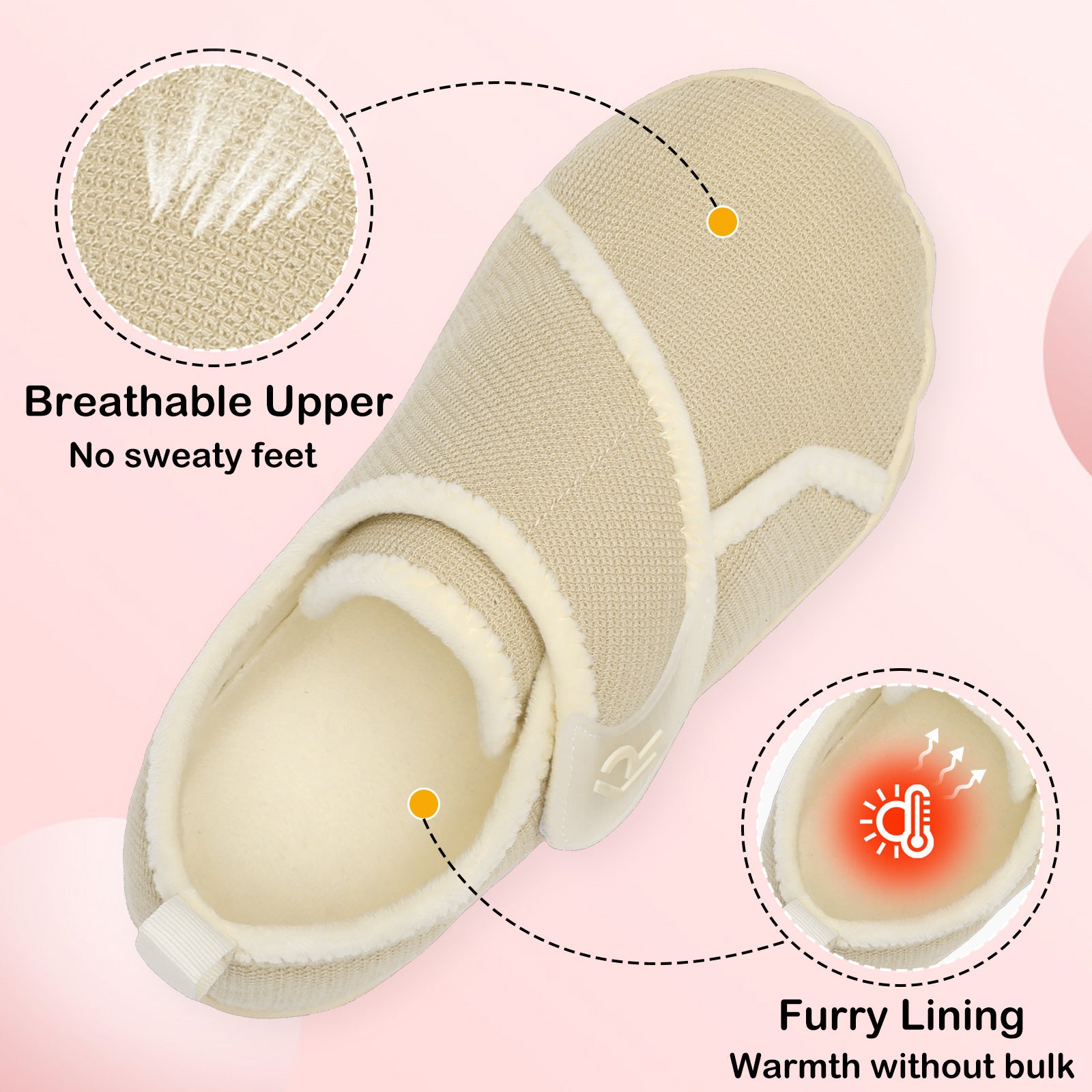 Women Beige House Shoes A